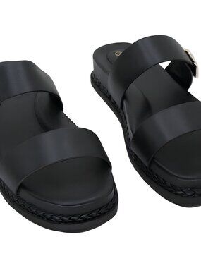 Giani Bernini Gianaa Studded Slide Sandal Black Womens 8.5M